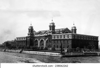 Ellis Island after immigration processing ended New York City