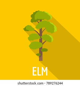 Elm Tree Icon. Flat Illustration Of Elm Tree  Icon For Web