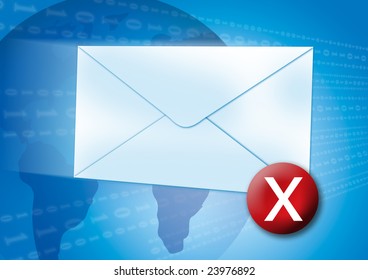 Email Error / Virus Concept