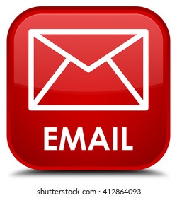 Email Red Square Button