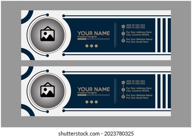 Email Signature And Header Design Template