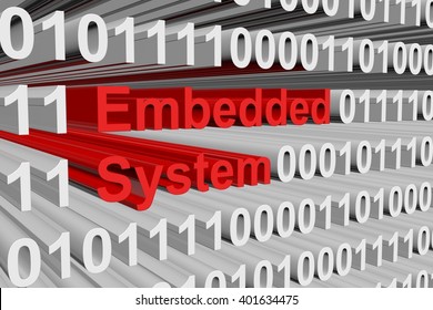 Embedded System In The Form Of Binary Code, 3D Illustration