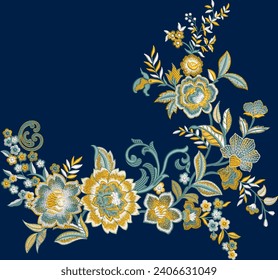 Embroidery Neck and Border Design, Pattern, Patch, Embroidery Designs, Women Front Designs, Embroidery Allover Designs Top performer Mughal art