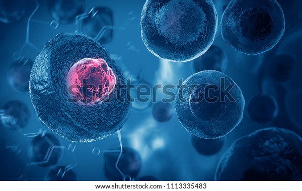 Embryonic\
stem cells , Cellular therapy - 3D\
illustration