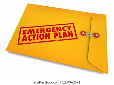 Emergency Action Plan Envelope Management Preparedness 3d Illustration