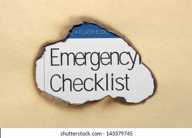 Emergency Checklist