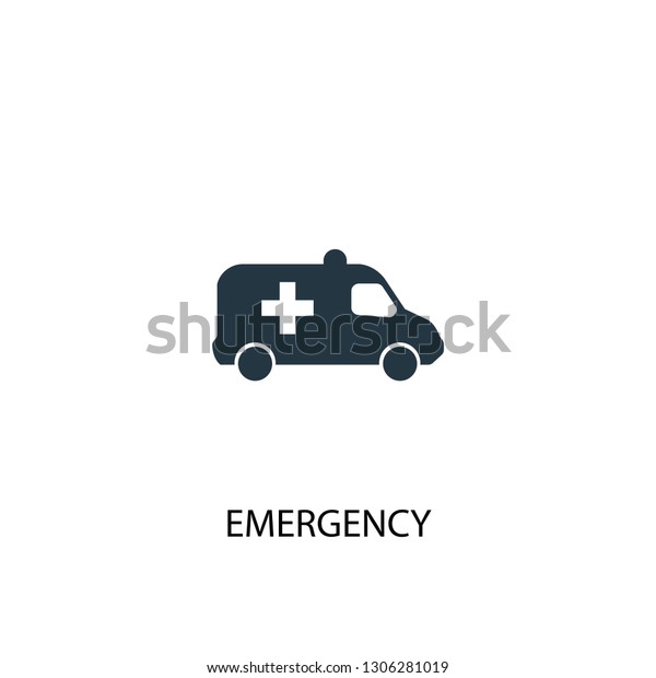 Emergency icon. Simple\
element illustration. Emergency concept symbol design. Can be used\
for web and\
mobile.