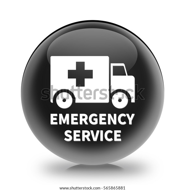 Emergency\
service icon. Internet button . 3d\
illustration