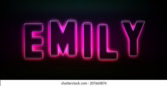 Featured image of post View 10 Neon Lights Emily Name Wallpaper