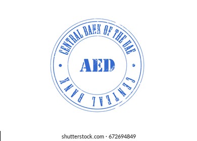 Emirati Dirham, Central Bank: Central Bank Of The UAE, AED Stamp