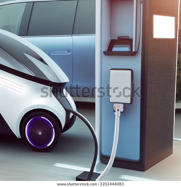 E-mobility, electric car charging battery\
concept 3d\
rendering