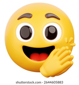 Emoji Clapping Hands 3D Render