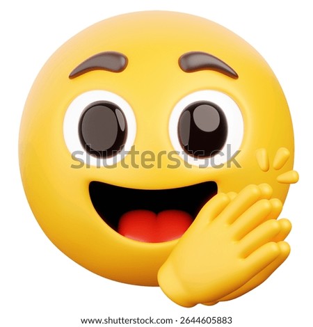 Emoji Clapping Hands 3D Render
