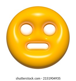 Emoji Face 3d Icon Yellow Emoji Stock Illustration 2151904935 ...