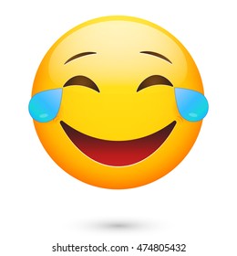 Emoji Laugh.Emoticon Smile