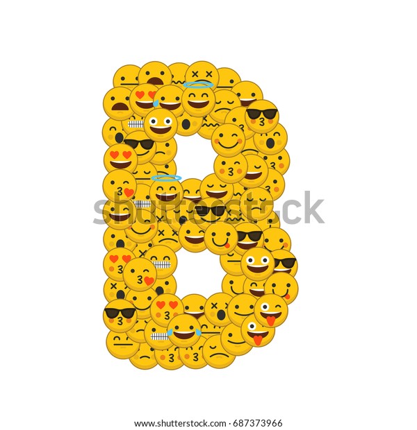 happy emoji ms in bubble letters