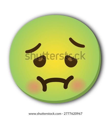emoticon face expression isolated white background