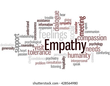 Empathy Word Cloud Concept On White Stock Illustration 428564980 ...