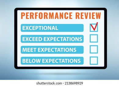 Employee Annual Performance Review Concept