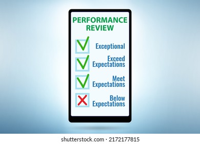 Employee Annual Performance Review Concept