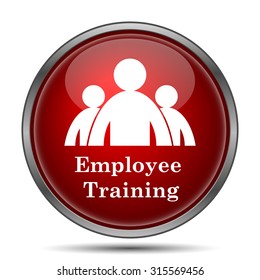 Employee Training Icon. Internet Button On White Background. 