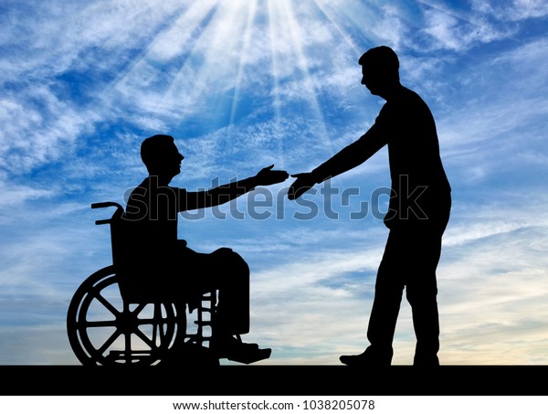 Employer Intends Shake Hands Man Wheelchair のイラスト素材