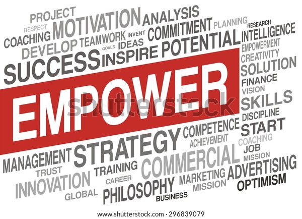 Empower Word Cloud Concept Stock Illustration 296839079