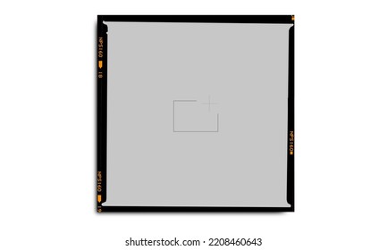 empty 120mm Film Frame Or Border  , vintage retro effect . High resolution Scan , 8K - Powered by Shutterstock