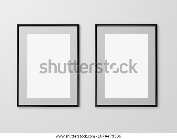 Empty Advertising Poster Banner Mockup Template Stock Illustration 