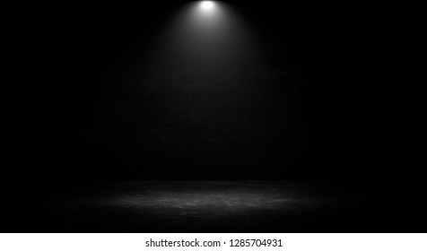 Empty Black Studio Room Dark Background Stock Illustration 1285704931 ...