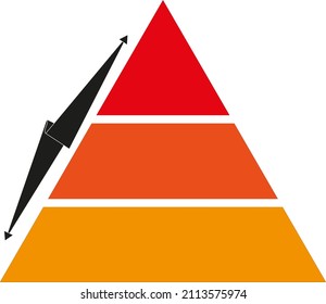 Empty Or Blank Triangle Hierarchy Template