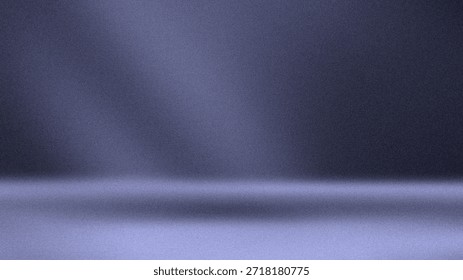 Empty blue professional studio backdrop for product placement or presentation.