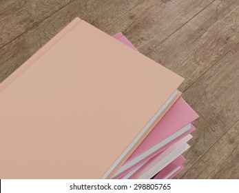 Empty book mockup template. High resolution.