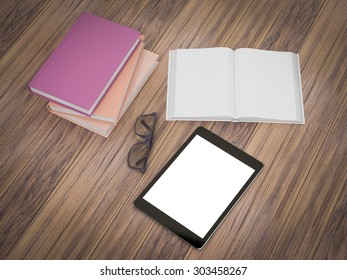 Empty book mockup template. High resolution.
