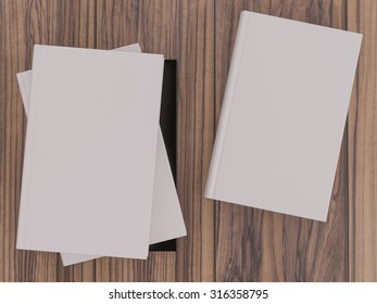 Empty book mockup template. High resolution.