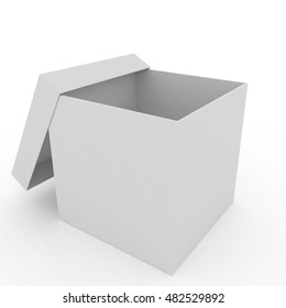 Empty Cardboard Box Gift Box Surprise Stock Illustration 482529892 ...