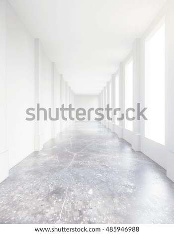 Similar – Image, Stock Photo Empty hallway Stone