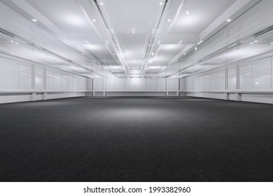 Empty Convention Hall Center.The Backdrop For Exhibition Stands,booth Elements. Meeting Room For The Conference.Arena For Entertainment,concert,event,wedding,grand Opening.Large Ballroom.3d Render.