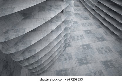 Empty dark abstract concrete smooth interior . Architectural background. 3D illustration and rendering