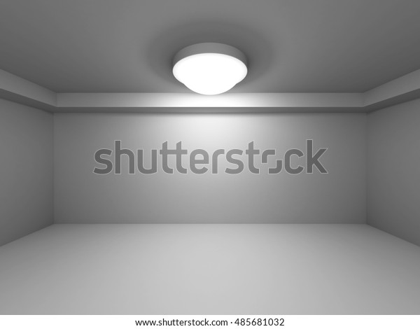 Empty Dark Room Decorate Lights Interior Stock Illustration 485681032