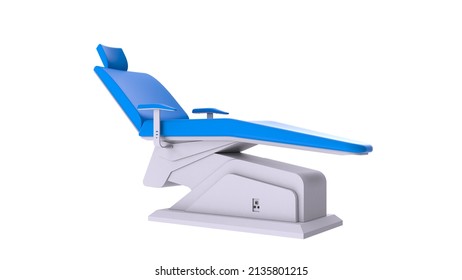 An Empty Dental Chair.Medical Chair.3d Rendering.