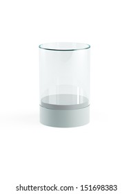 Empty Display Case, Isolated 3d Render