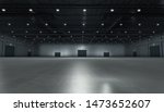 Empty exhibition center. backdrop for exhibition stands.3d render.
