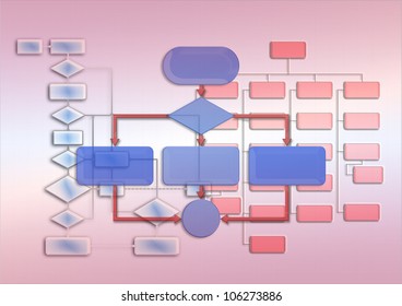 Empty Flow Chart Shown Image: เวกเตอร์สต็อก (ปลอดค่าลิขสิทธิ์ ...