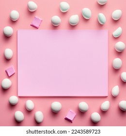 Empty frame with copy space for quotes or products 3d illustrated