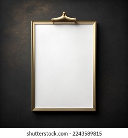 Empty frame with copy space for quotes or products 3d illustrated

