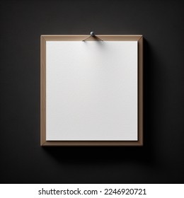 Empty frame with copy space for quotes or products 3d illustrated
