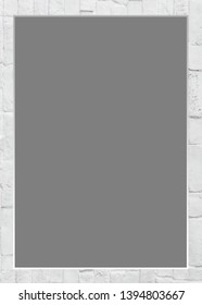 Empty frame with texture border for greeting cards, invitations and flyers.
