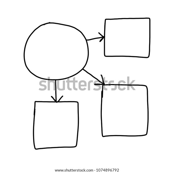 Empty Geometric Shape Isolated On White Stock Illustration 1074896792 ...