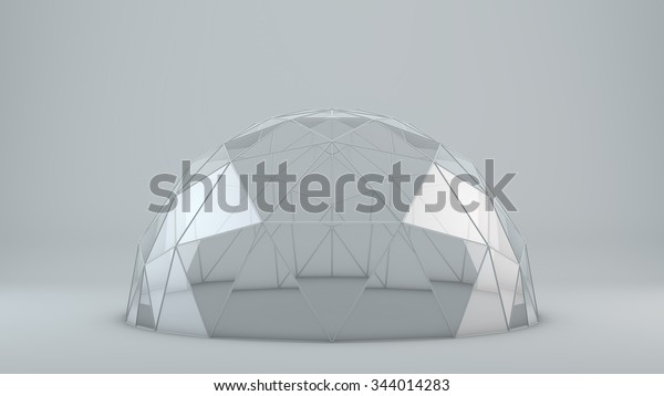Empty glass\
dome